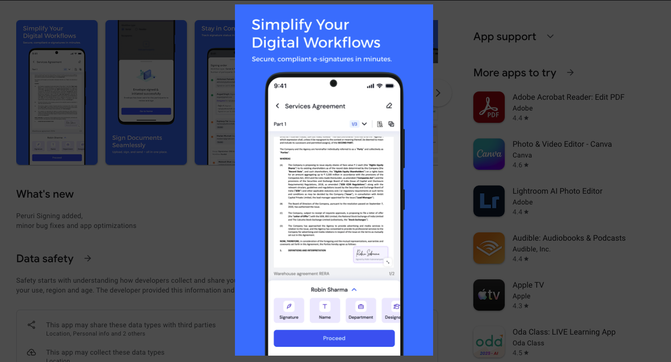 emSigner Digital Signature